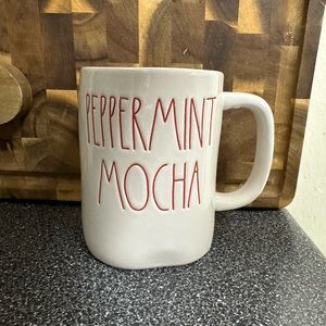 Rae Dunn PEPPERMINT MOCHA Ceramic Mug